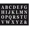 CHAKS 48 Lettres adhésives blanches 13,5 cm - Blanc