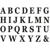 CHAKS 48 Lettres adhésives noires 13,5 cm - Noir