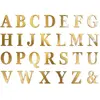 CHAKS 48 Lettres adhésives or 13,5 cm - Or