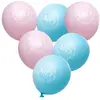 Chaks Baby Gender Reveal ballonnen - 6x stuks - roze/blauw - Boy or Gi...