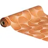 CHEMIN DE TABLE VELOURS GINKGO 28CMX3M TERRACOTTA