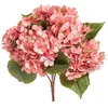 BOUQUET 5 BRANCHES HORTENSIA ARTIFICIEL 41CM ROSE Rose
