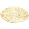 Chaks Placemat - D38 cm - gevlochten riet - beige - bohemian style