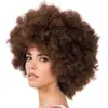 PERRUQUE AFRO JACKSON CHEVEUX CRÉPUS ACAJOU ADULTE  Marron Chocolat