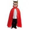 CHAKS Halloween Dracula cape - voor kinderen - rood - L85 cm