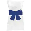 SMIFFY´S Noeuds pour housse de chaise - BLEU ROI - 6 pièces - 3 m x 19 cm - Synthétique - Intérieur