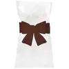 6 NOEUDS HOUSSE DE CHAISE-CHOCOLAT  Marron, chocolat