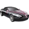 Chaks Trouwauto decoratie lint - fuchsia - just married - bruiloft benodigdheden