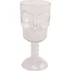 CHAKS CALICE TÊTE DE MORT TRANSPARENT 18CM