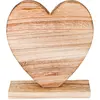 CHAKS - Houten Hart Tafeldecoratie 20,5 x 18,5 cm op Voet