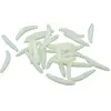 Chaks nep maden/wormen 4 cm - wit - 40x stuks - sticky - Horror/grieze...