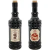 BOUTEILLE VERRE ELIXIR 6.5X23CM NOIR- DECORS DE TABLE HALLOWEEN