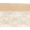 Chaks Jute tafelloper - met wit kant - 28 x 300 cm - Tafeldecoratie ve...