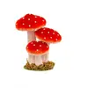 NO NAME DÉCORATION 3 CHAMPIGNONS SOCLE 14X10.5X17CM ROUGE