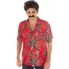 Chaks Hawaii shirt/blouse - tropische bloemen - rood - Verkleedkleren ...