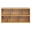 Bibliothèque basse MILIBOO - EPURE - Chêne clair - 6 étagères - 140 cm