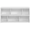 Miliboo - Bibliothèque basse finition bois blanc L140 cm EPURE