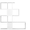 Bibliothèque/séparateur design blanc laqué brillant H147 cm COMO - MIL...
