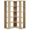 MILIBOO Bibliothèque d'angle en bois clair chêne - MUSSO - L95 cm