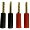 Lot de 4 fiches bananes Enova Hifi FBAN 100 RB pour enceintes Hi-Fi