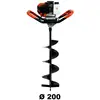 Tarière thermique 52 cm3 GT GARDEN, 3 CV + mèche 200 mm