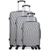 Set de 3 valises - HERO - LAGOS - 4 roues - Gris