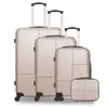 Set de 4 valises - HERO - CORONADO-C - 4 roues - Rose doré