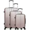 SWISS KOPPER Set de 3 valises - HERO - FOGO - 4 roues - Rose doré