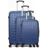 Set de 3 valises - HERO - TAURUS - 4 roues - Marine