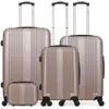 Set de 4 valises - HERO - LIPARI-C - 4 roues - Rose doré