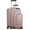 Set de 3 valises - HERO - ATLANTA - 4 roues - Rose doré
