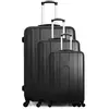 Set de 3 valises - HERO - ATLANTA - 4 roues - Noir