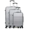 Set de 3 valises - HERO - UTAH - 4 roues - Gris