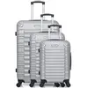 BLUESTAR - Set de 3 Valises LIMA 75 cm 4 Roues - gris