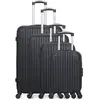 Set de 4 valises - HERO - CARPATES-M - 4 roues - Noir