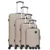 Set de 4 valises - BLUESTAR - LONDON-M - 4 roues - Beige