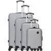 Set de 4 valises - BLUESTAR - LONDON-M - 4 roues - Gris
