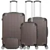 Set de 4 valises - WAVE PARIS - TAGE-C - 4 roues - Marron