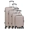 Set de 4 valises - WAVE PARIS - LENA-M - 4 roues - Rose doré