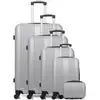 Set de 5 valises - HERO - LIPARI-U - 4 roues - Gris