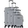 Set de 4 valises - BLUESTAR - BRAZILIA-M - 4 roues - Gris