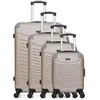 Set de 4 valises - WAVE PARIS - CONGO-M - 4 roues - Beige