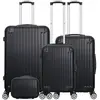 Set de 4 valises - WAVE PARIS - TAGE-C - 4 roues - Noir