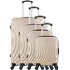 Set de 4 valises - HERO - LAGOS-M - 4 roues - Beige
