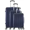 Set de 3 valises - WAVE PARIS - DENALI-B - 4 roues - Marine