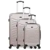 Set de 3 valises - WAVE PARIS - CONGO - 4 roues - Rose doré
