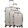 Set de 3 valises - WAVE PARIS - CONGO - 4 roues - Beige