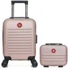 LOT DE 2 - Valises cabine XXS et vanity WIL - rose - SWISS KOPPER