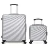 LOT DE 2 - Valises grand format et cabine XXS DANUBE - gris - WAVE PAR...