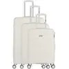 Set de 3 valises - OBAGO - CENTAURE - 4 roues - Blanc